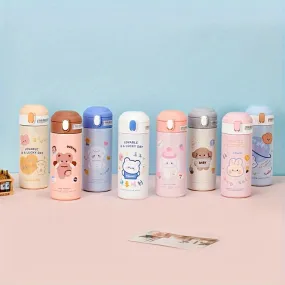 1pc, Cartoon Vacuum Flask, 304 Stainless Steel Insulated Water Bottles, Cute Kawaii Travel Thermal Cups, For Hot And Cold Beverages, Summer Winter Drinkware, Gifts