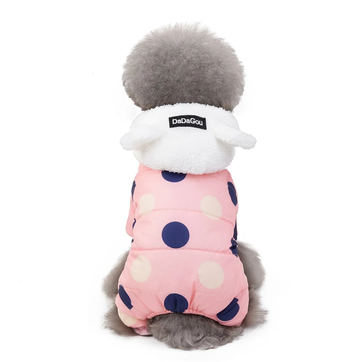 Big Polka Dot Snowsuit Jumpsuit by Furr Baby Gifts