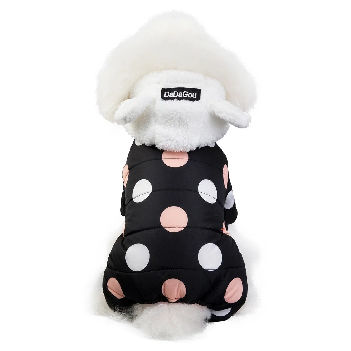 Big Polka Dot Snowsuit Jumpsuit by Furr Baby Gifts
