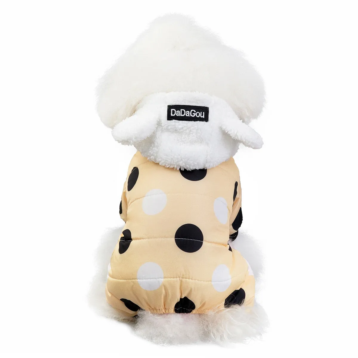 Big Polka Dot Snowsuit Jumpsuit by Furr Baby Gifts