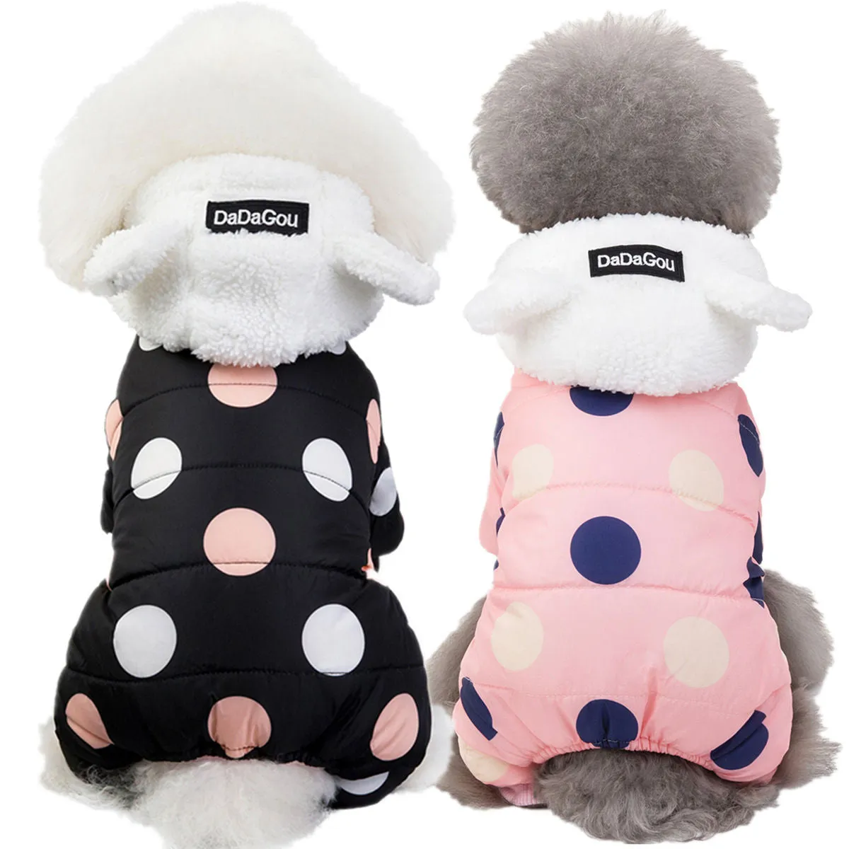 Big Polka Dot Snowsuit Jumpsuit by Furr Baby Gifts