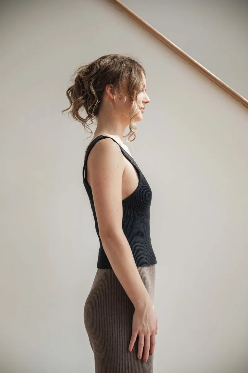 Carolyn Ferreira Rib Tank (Onyx)