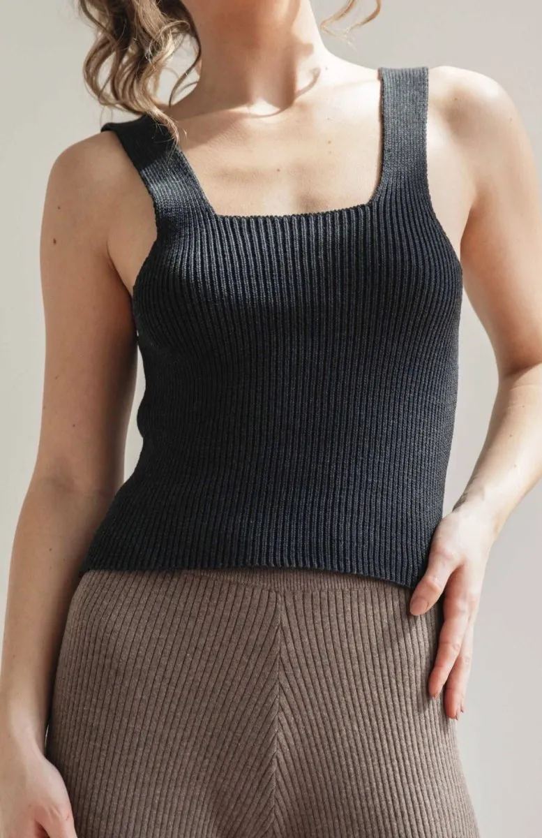 Carolyn Ferreira Rib Tank (Onyx)