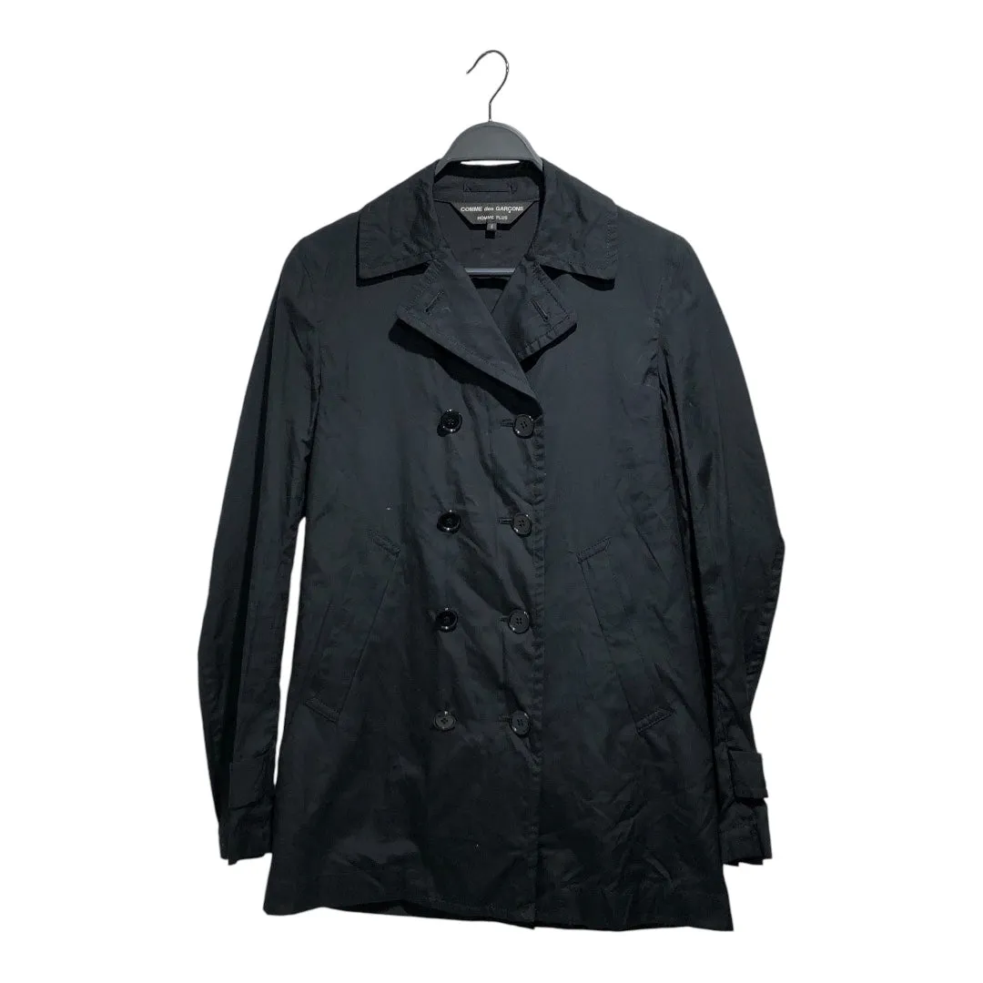 COMME des GARCONS HOMME PLUS/Trench Coat/S/Cotton/BLK/AD 15