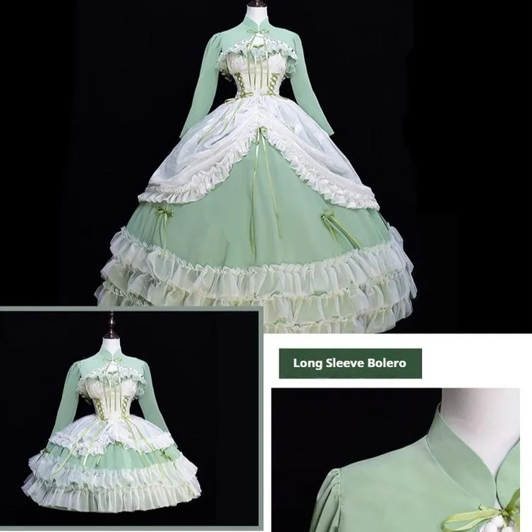 Daydream Whisper~Toting Basil~Wedding Lolita Dress Accessories Bolero Necklace Cuffs Side Clip