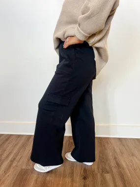 DJ Becca Black Cargo Cotton Pant