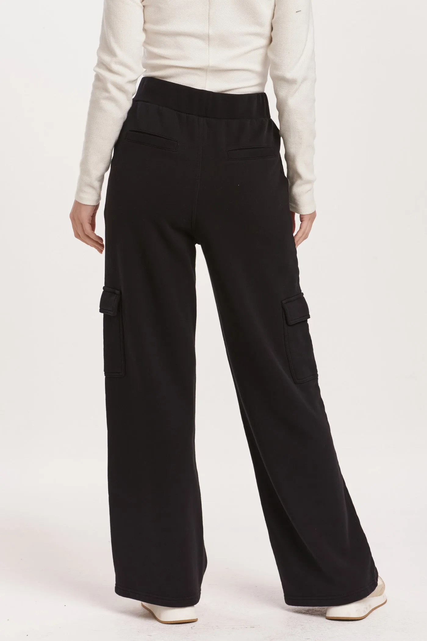 DJ Becca Black Cargo Cotton Pant