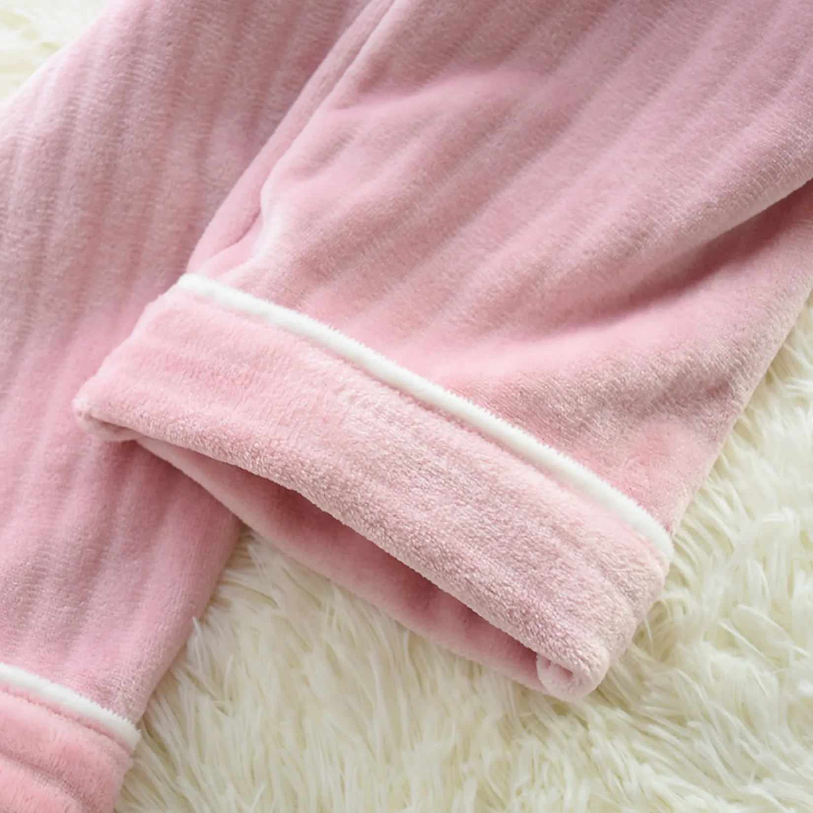 Faux Fur Textured Pajama Coordinates