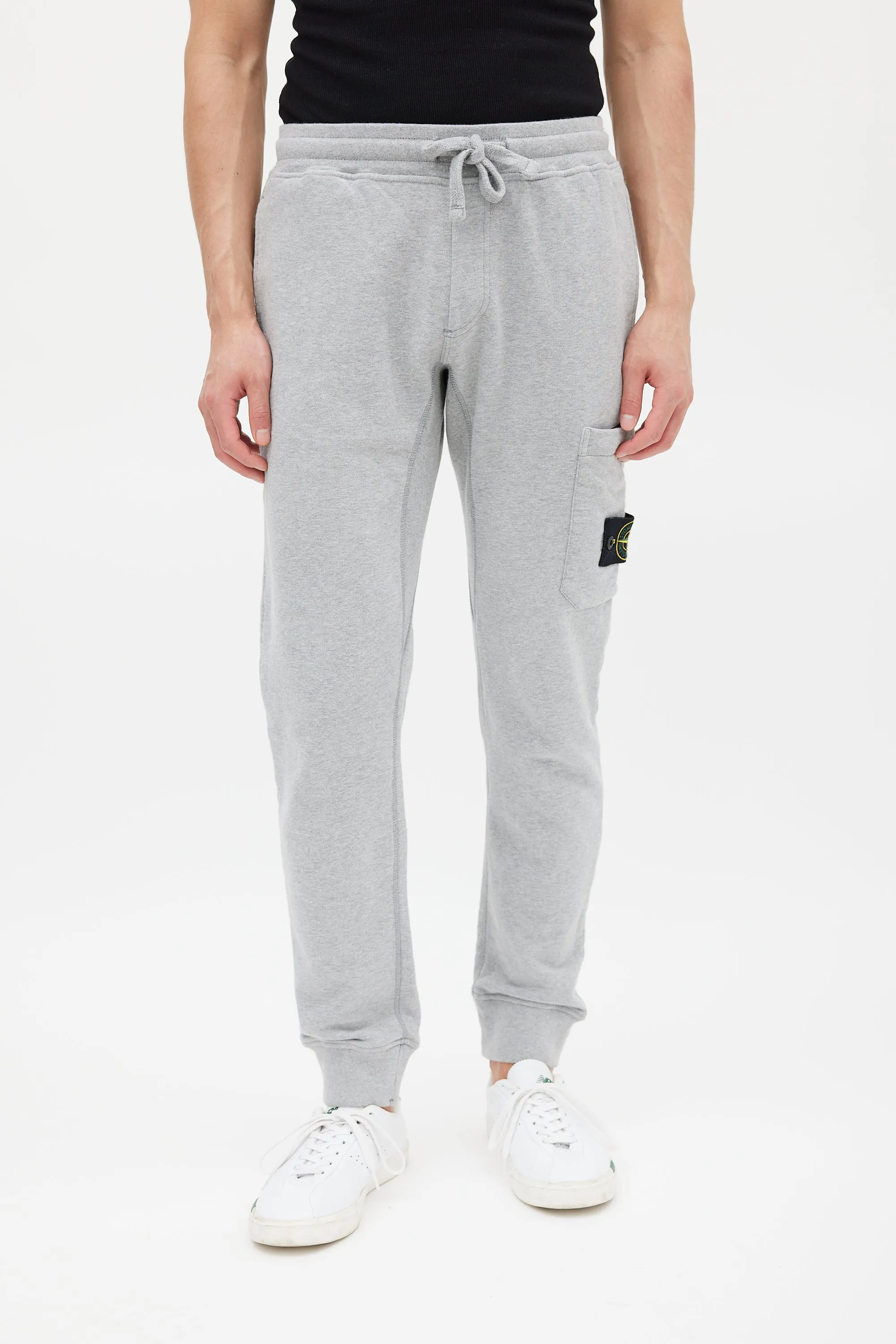 Grey Cargo Patch Jogger