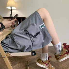 Large Pockets Men Hip Hop Shorts Summer Wide Leg Baggy Short Cargo Pants Trendy Brand Male Bottoms Streetwear