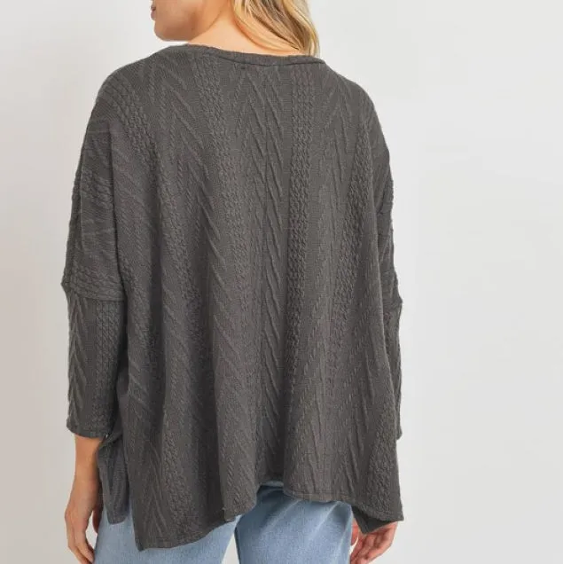 Oversize Long Sleeve Sweater Top