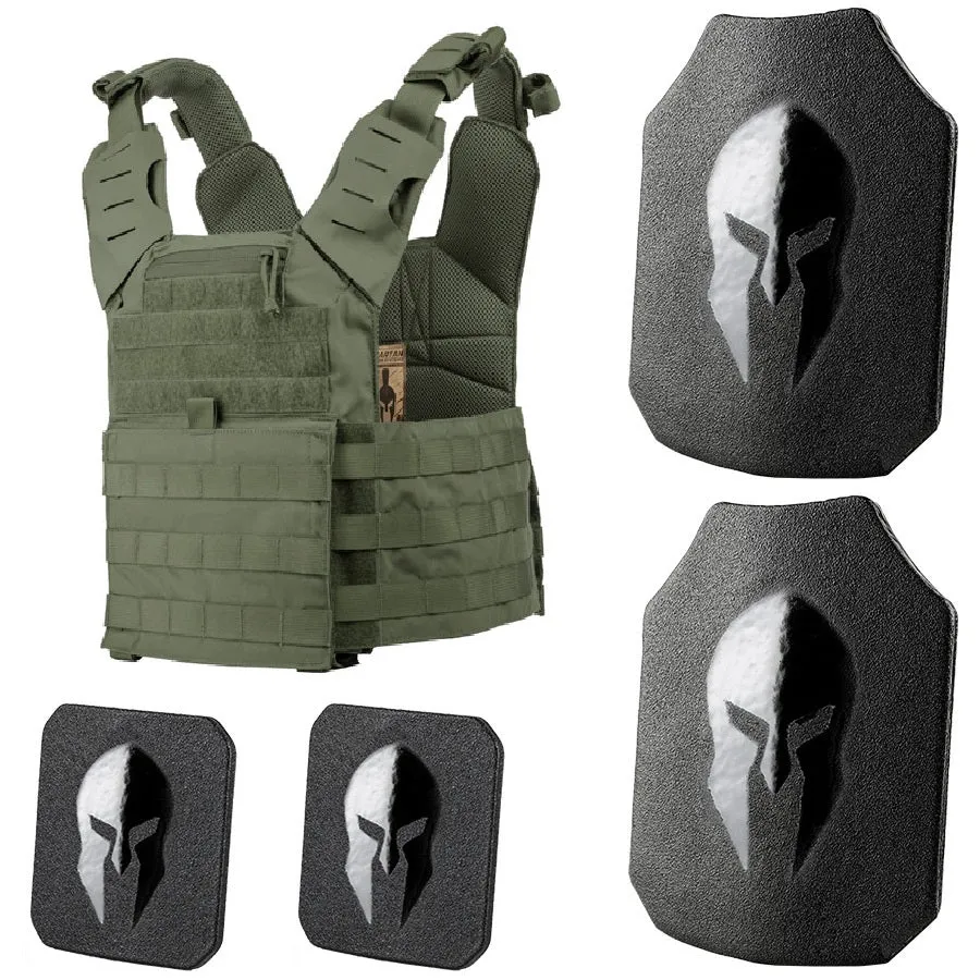 Spartan Armor Systems Omega™ AR500 Level III Body Armor and Leonidas Plate Carrier Package