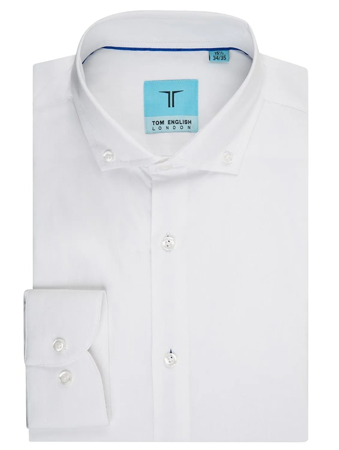 Tom EngliTom English Men's Slim Fit Button-Down Comfort Flex Collar Dress Shirt - sh Men's Slim Fit Button-Down Comfort Flex Collar Dress Shirt - CLEARANCE, FINAL SALE!