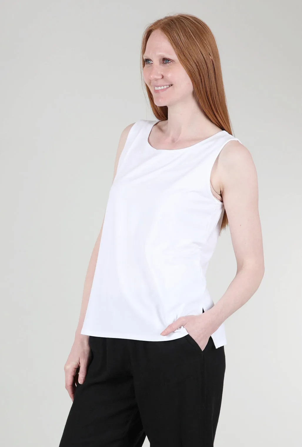Travel Easy Core Tank, White
