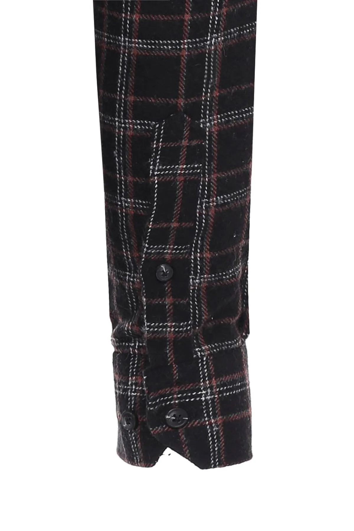 WSS Plaid Black Men Lumberjack Shirt  - Singen