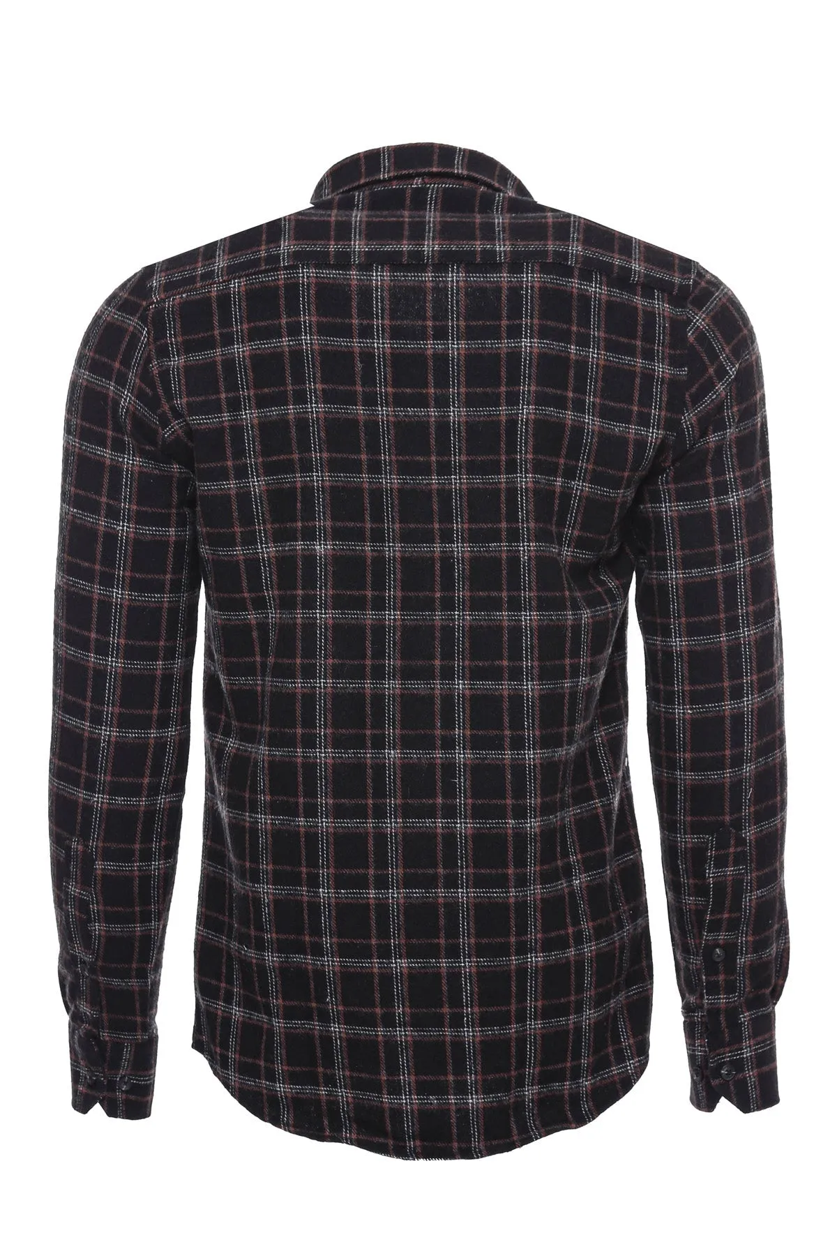 WSS Plaid Black Men Lumberjack Shirt  - Singen